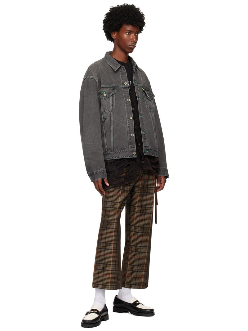 doublet Black Zombie Silhouette Cardigan outlook