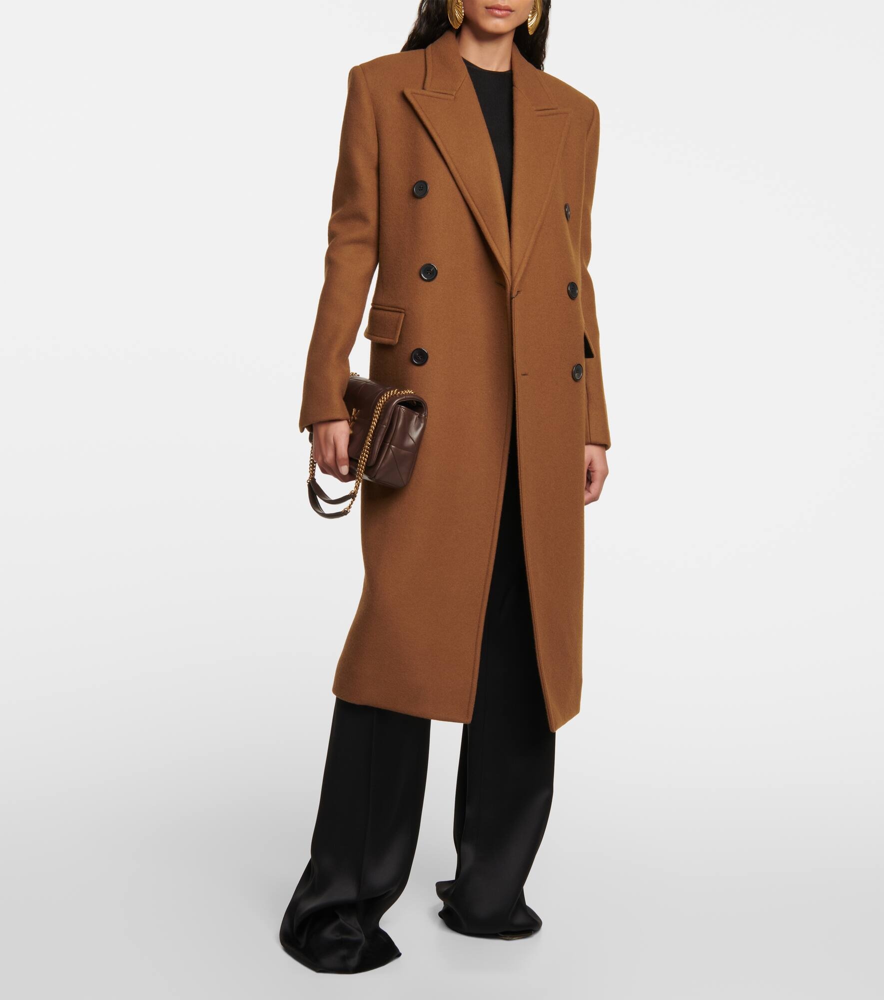 Wool-blend gabardine coat - 2