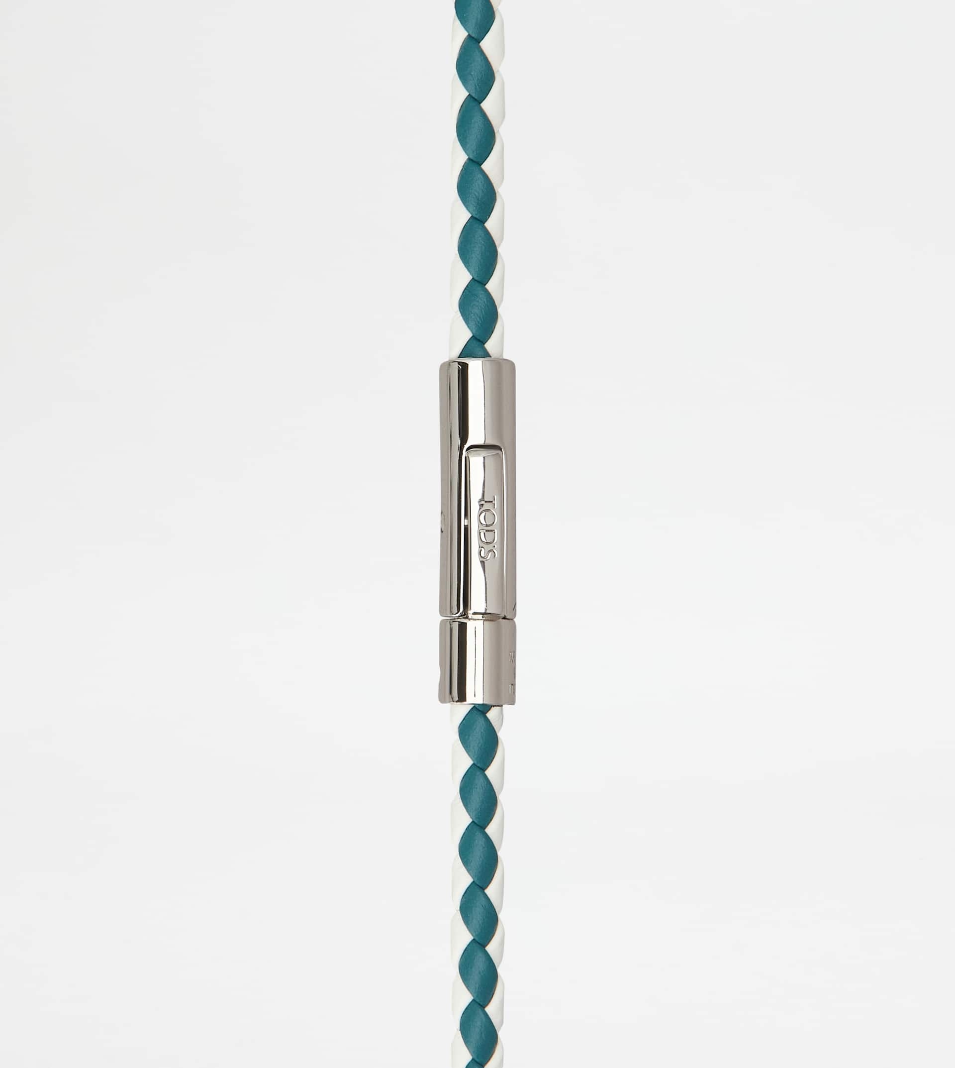 MYCOLORS BRACELET IN LEATHER - WHITE, GREEN - 2