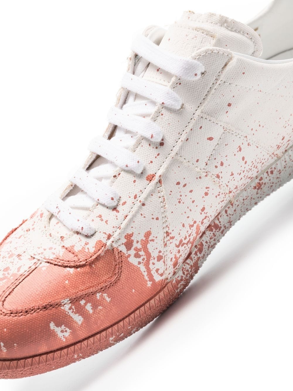 paint-splash low-top sneakers - 2