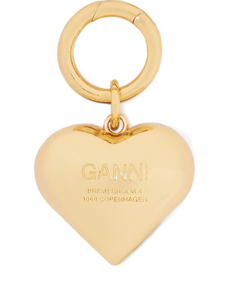heart leopard-print keyring 1