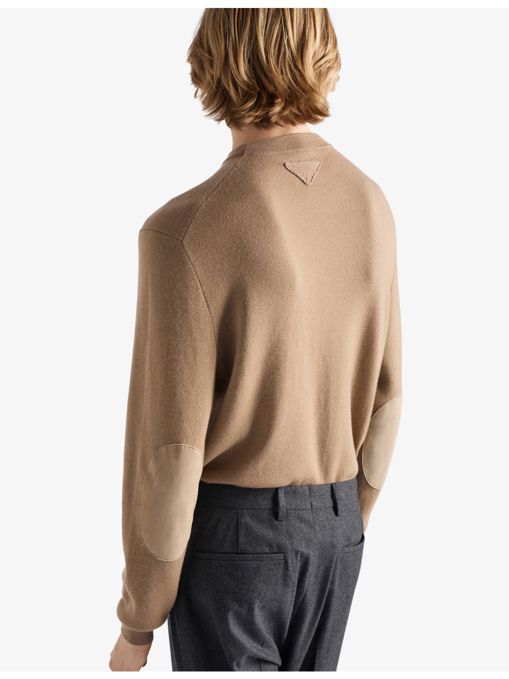 Elbow-Patch Regular-Fit Cashmere Jumper - 4