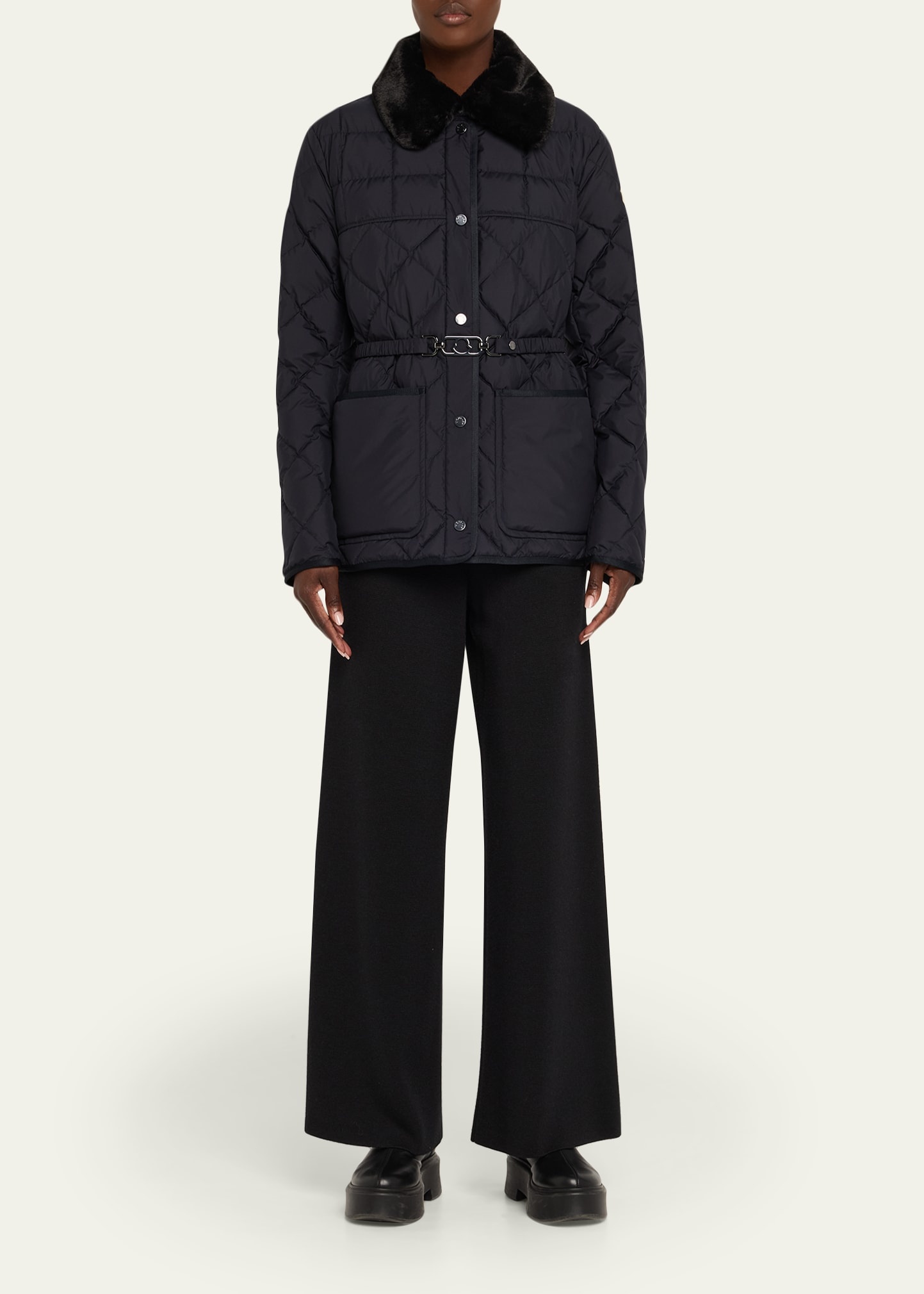 Cygne Faux Fur-Trimmed Down Jacket - 2