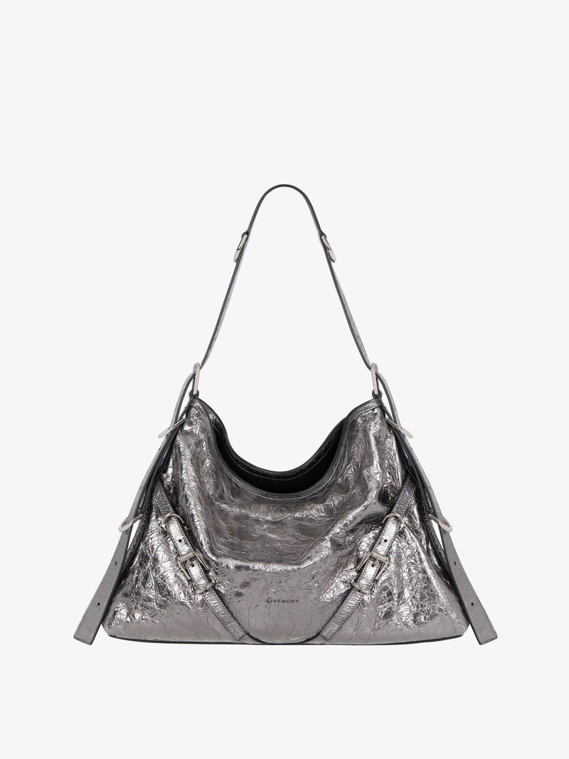 MEDIUM VOYOU BAG IN LAMINATED LEATHER - 1