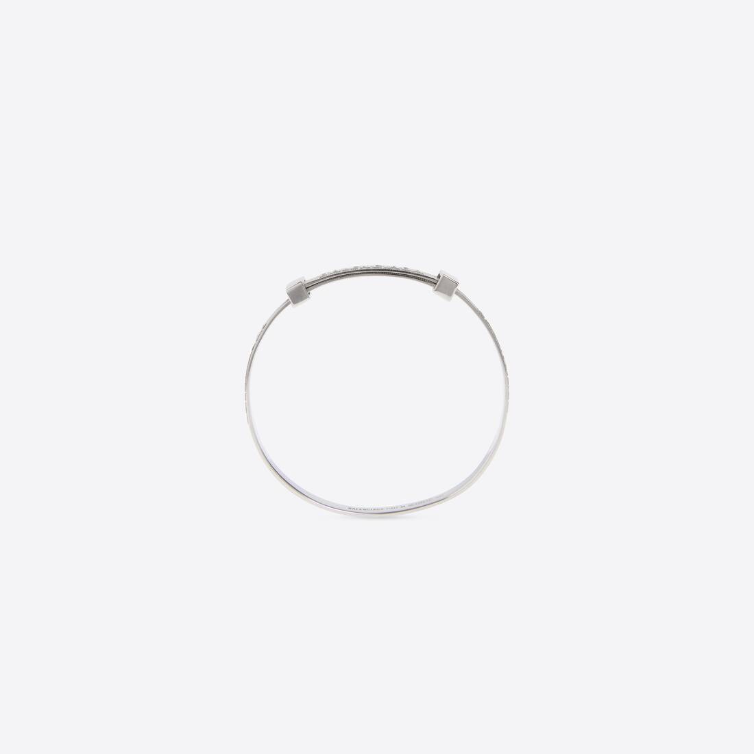 Women's Logo Hoop Bracelet in Silver - 2