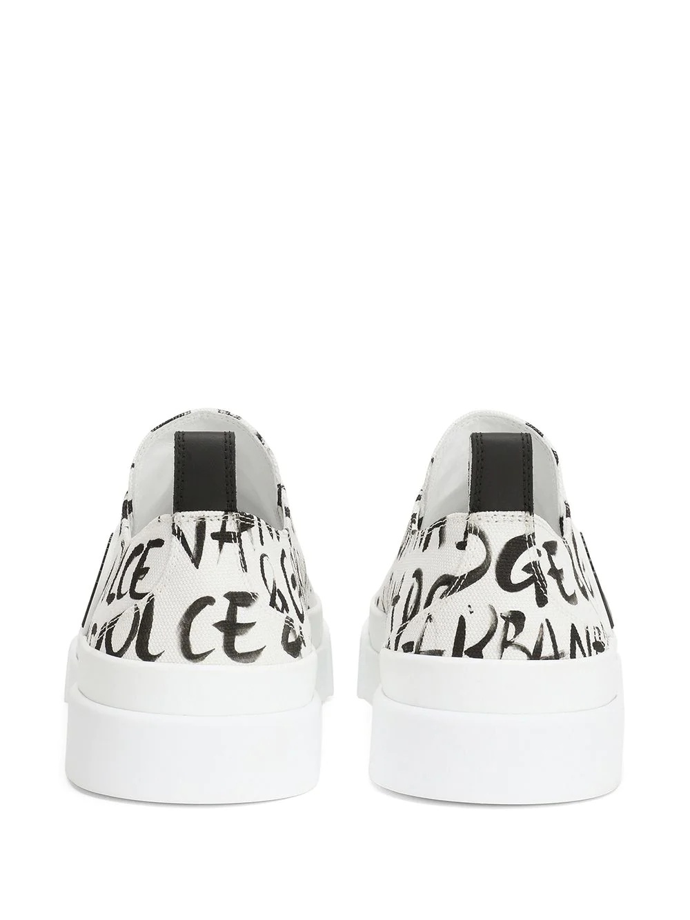 logo-print low-top sneakers - 3