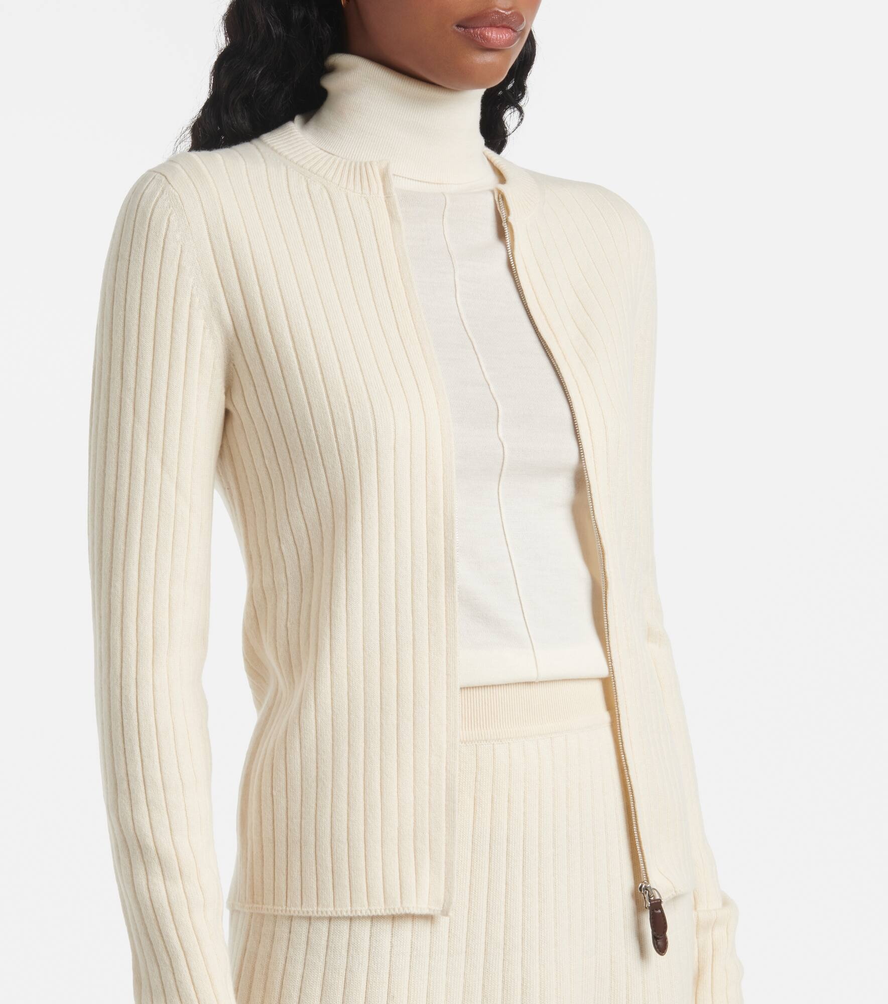 Coste ribbed-knit cashmere jacket - 4