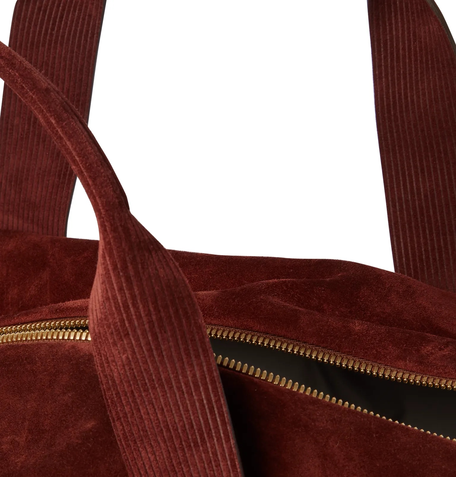 Leather-Trimmed Suede Holdall - 3