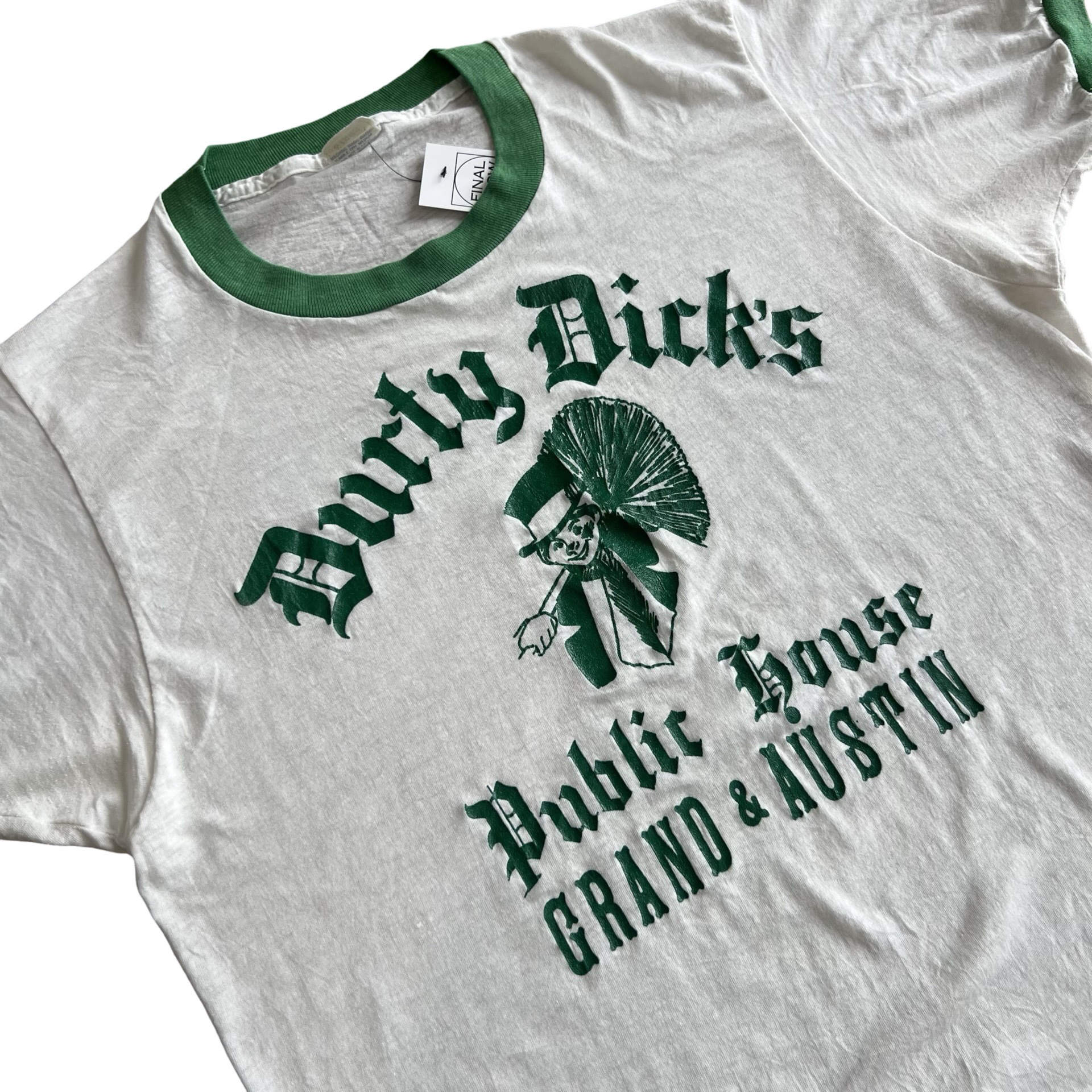 Final Blow - Vintage 80s Durty Dicks Pub Bar T-Shirt SZ L - 2