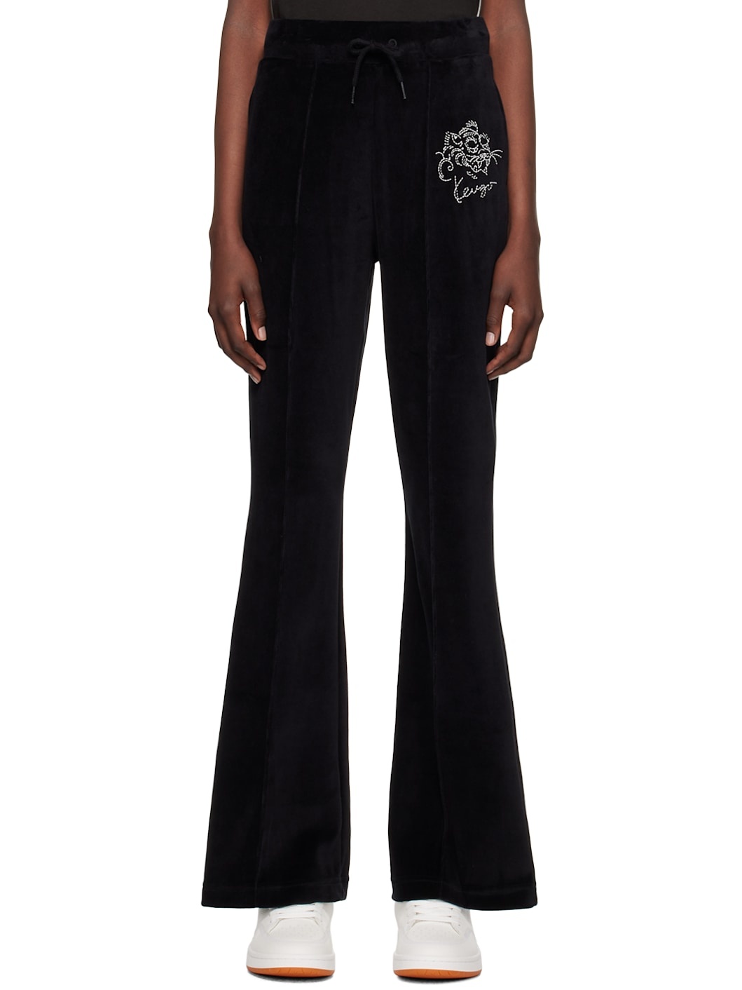 Black Kenzo Paris Star Tiger Track Pants - 1