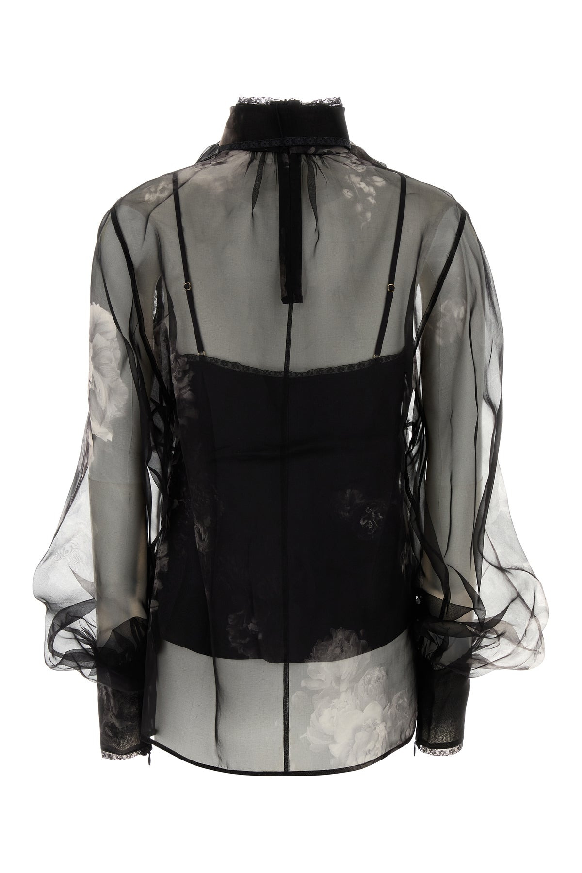 Printed organza Hypnotic blouse - 2