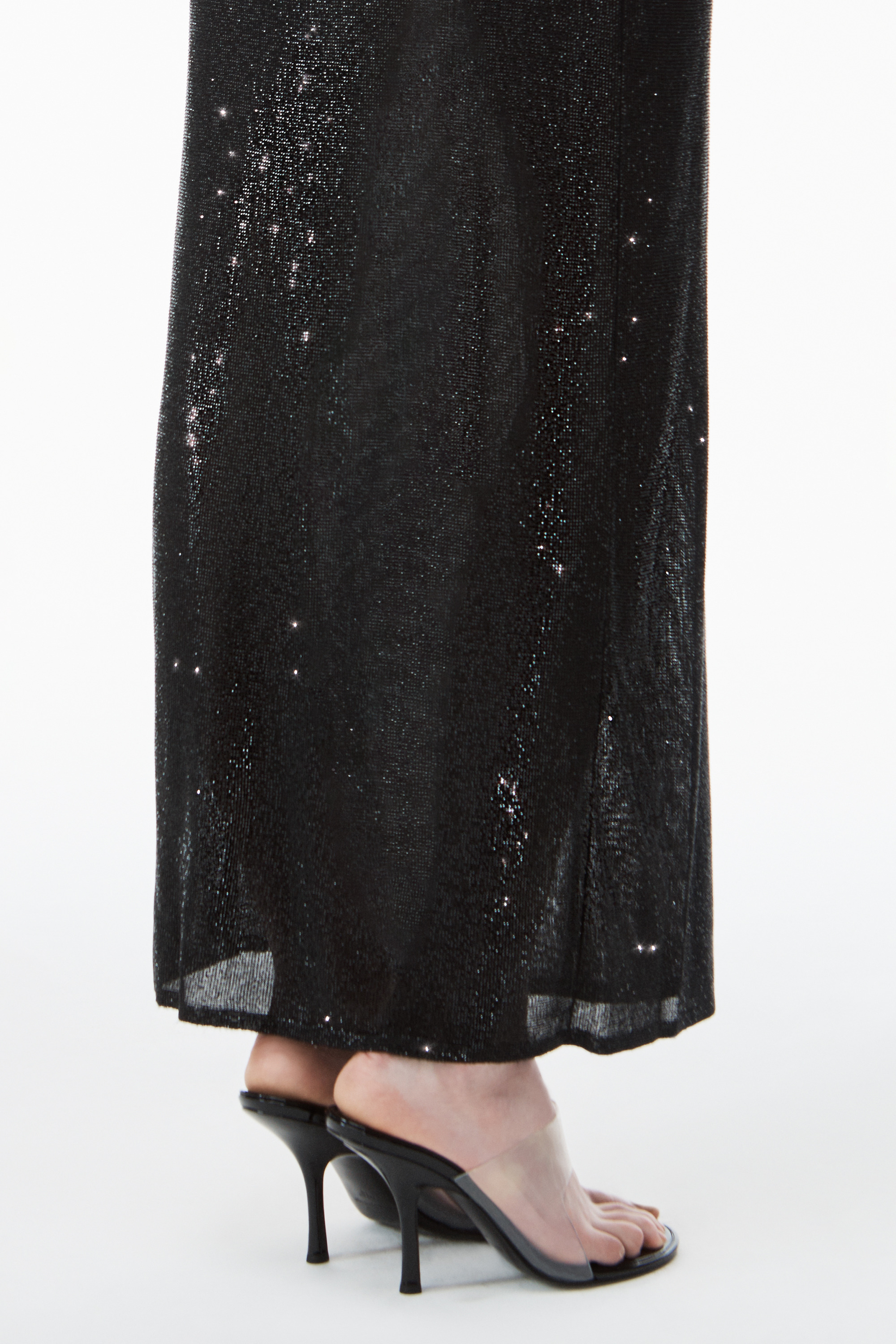 clear bead hotfix cami tank dress - 6