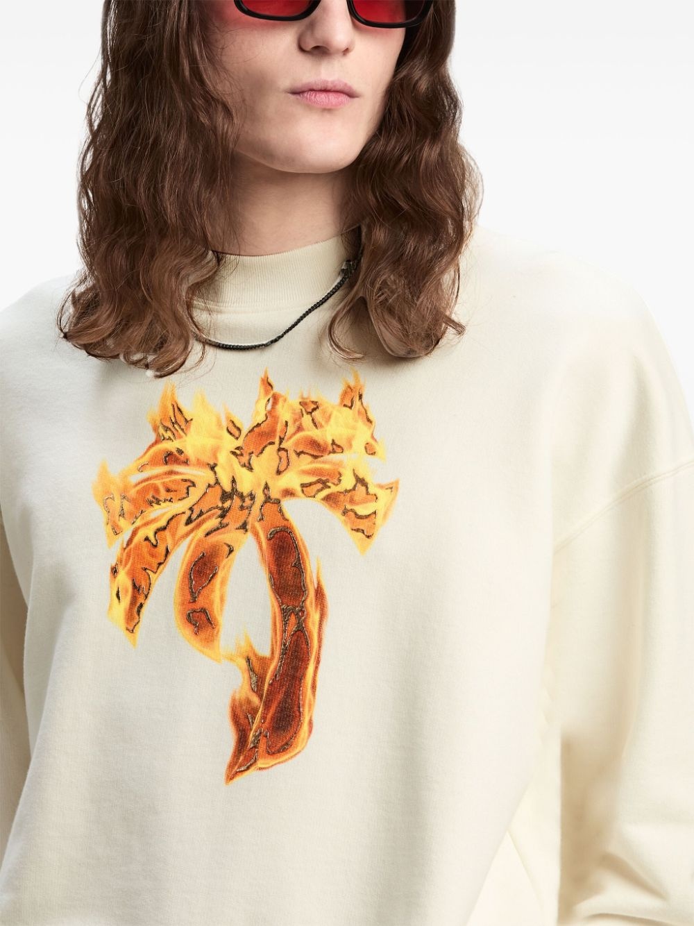 Burning Palm cotton sweatshirt - 6