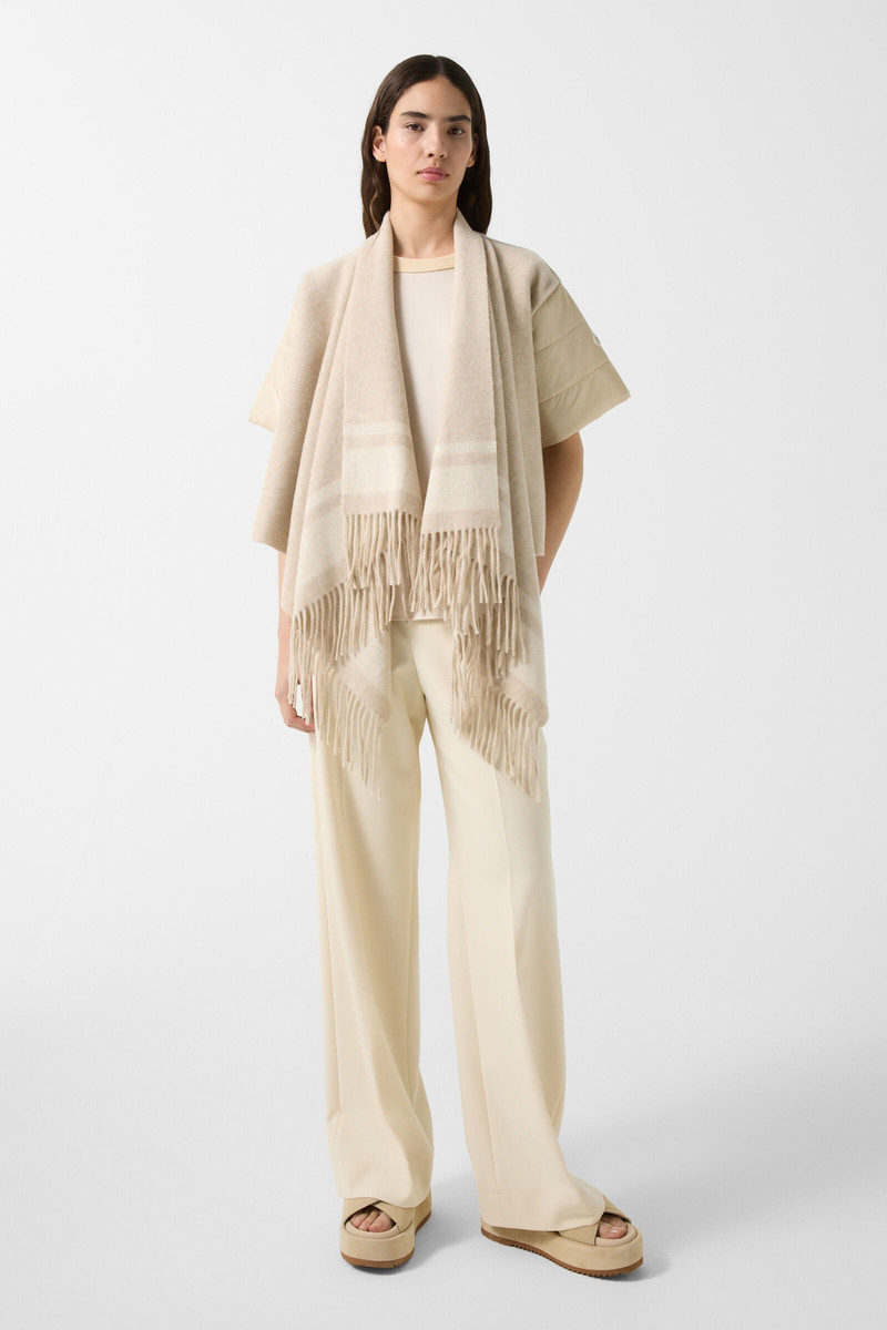Nica Poncho jacket in Sand 3