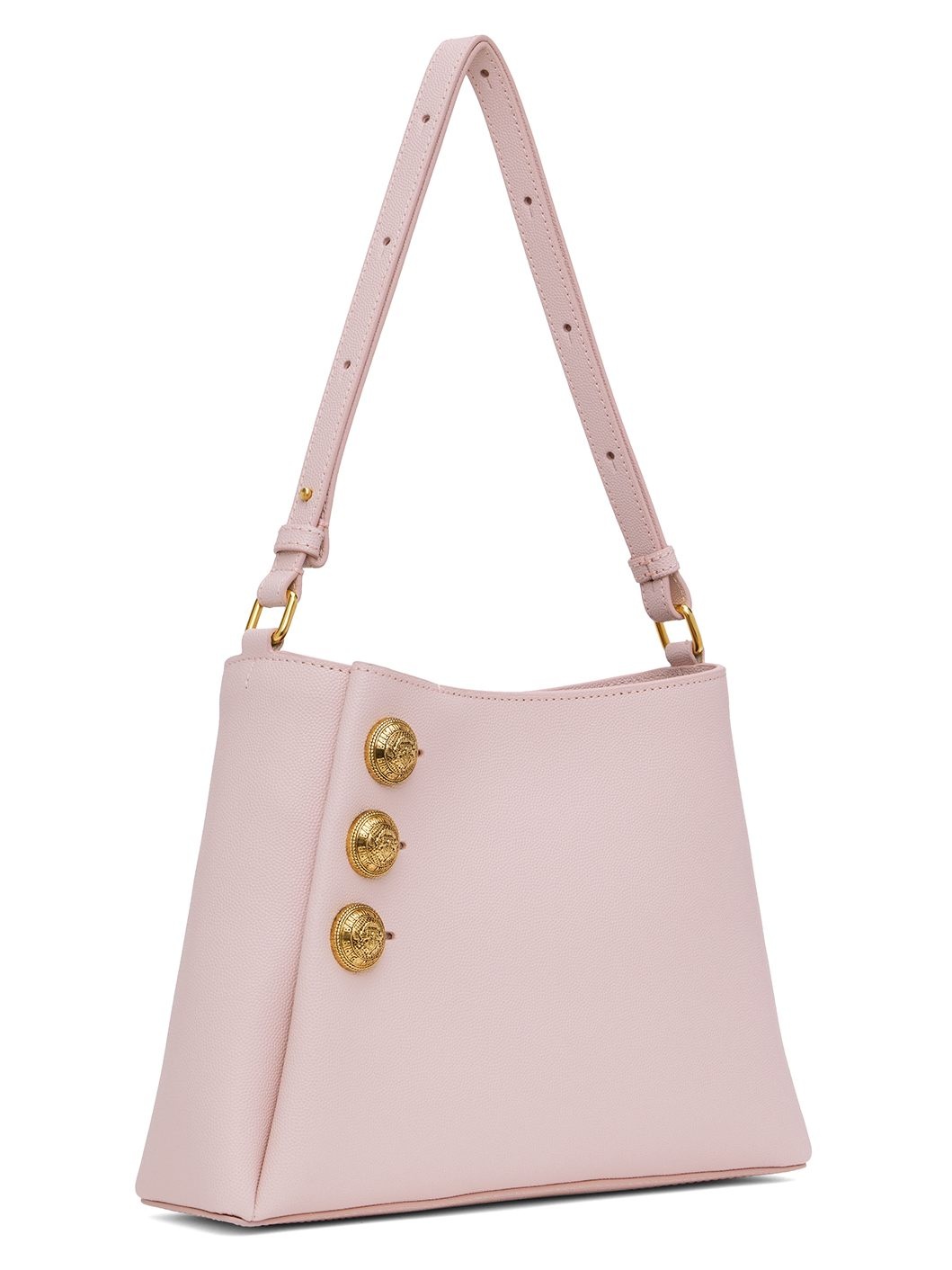 Pink Emblème Grained Calfskin Shoulder Bag - 2