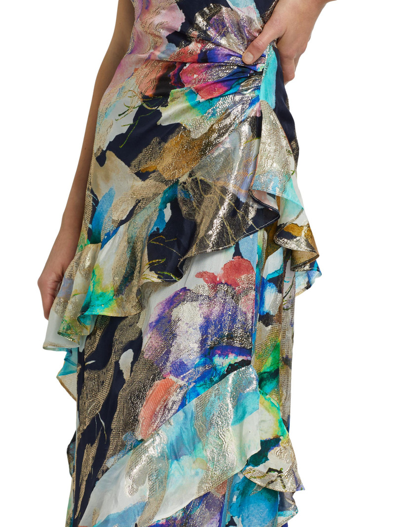 Women's Dominika Strapless Gown - Spring Navy Marble 6