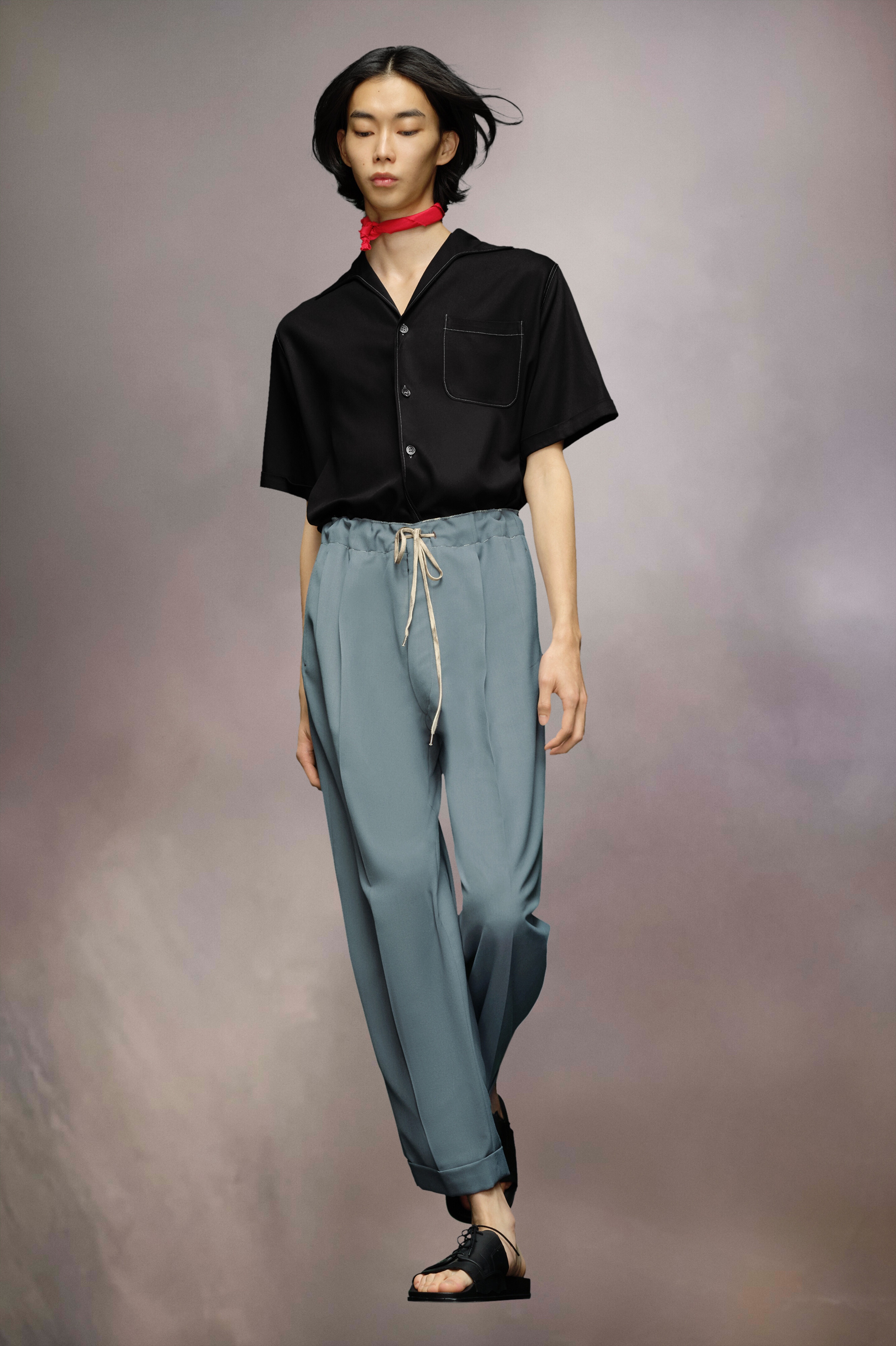 Poly wool twill trousers - 3