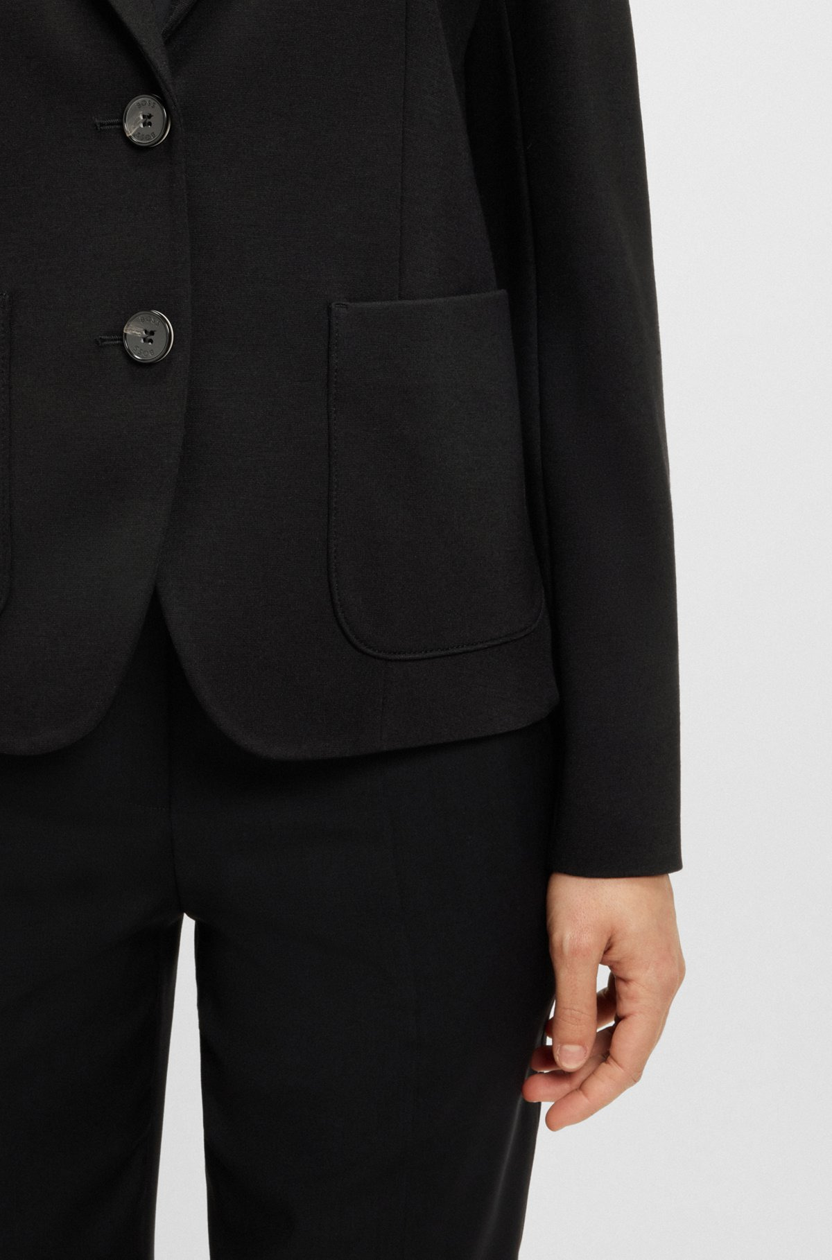 EXTRA-SLIM-FIT JACKET IN STRETCH FABRIC - 6