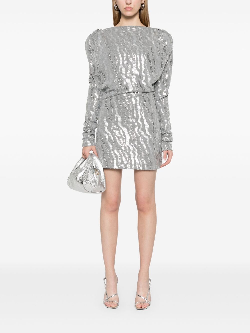 sequined mini dress - 2