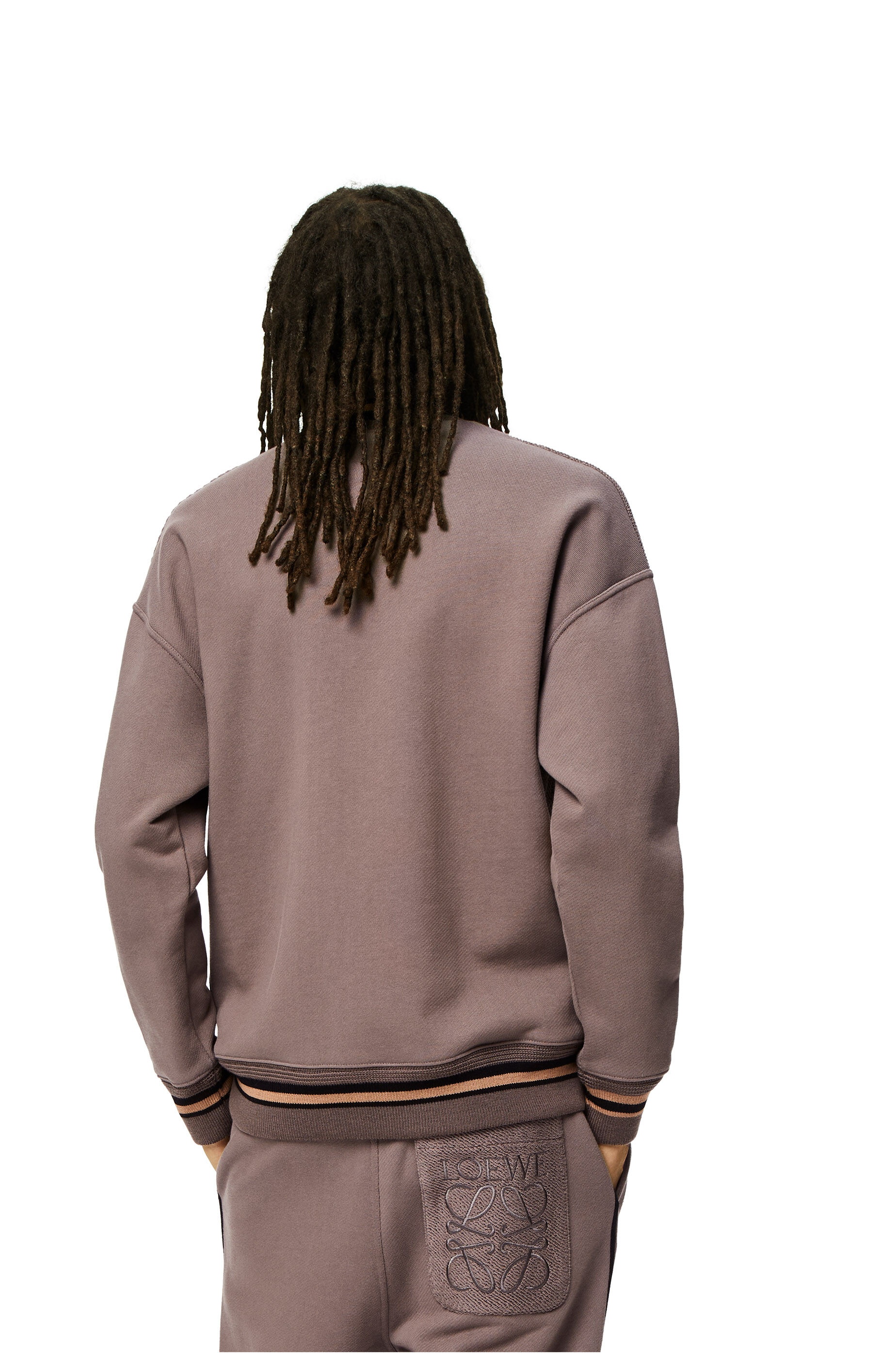 Zip-up ribbed jacket in cotton - 4
