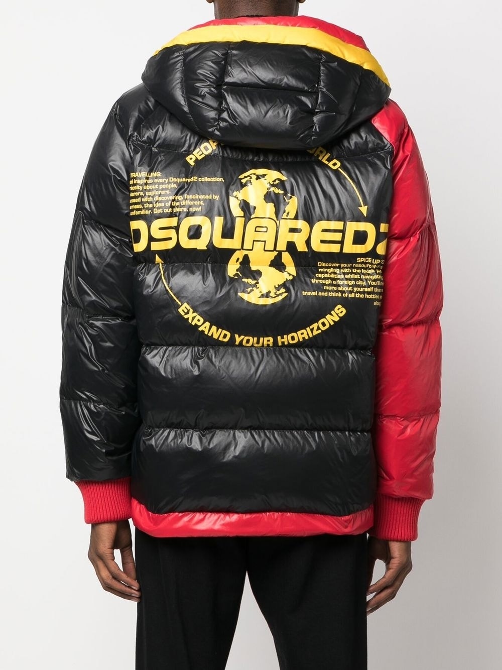 Kaban logo-print padded jacket - 4