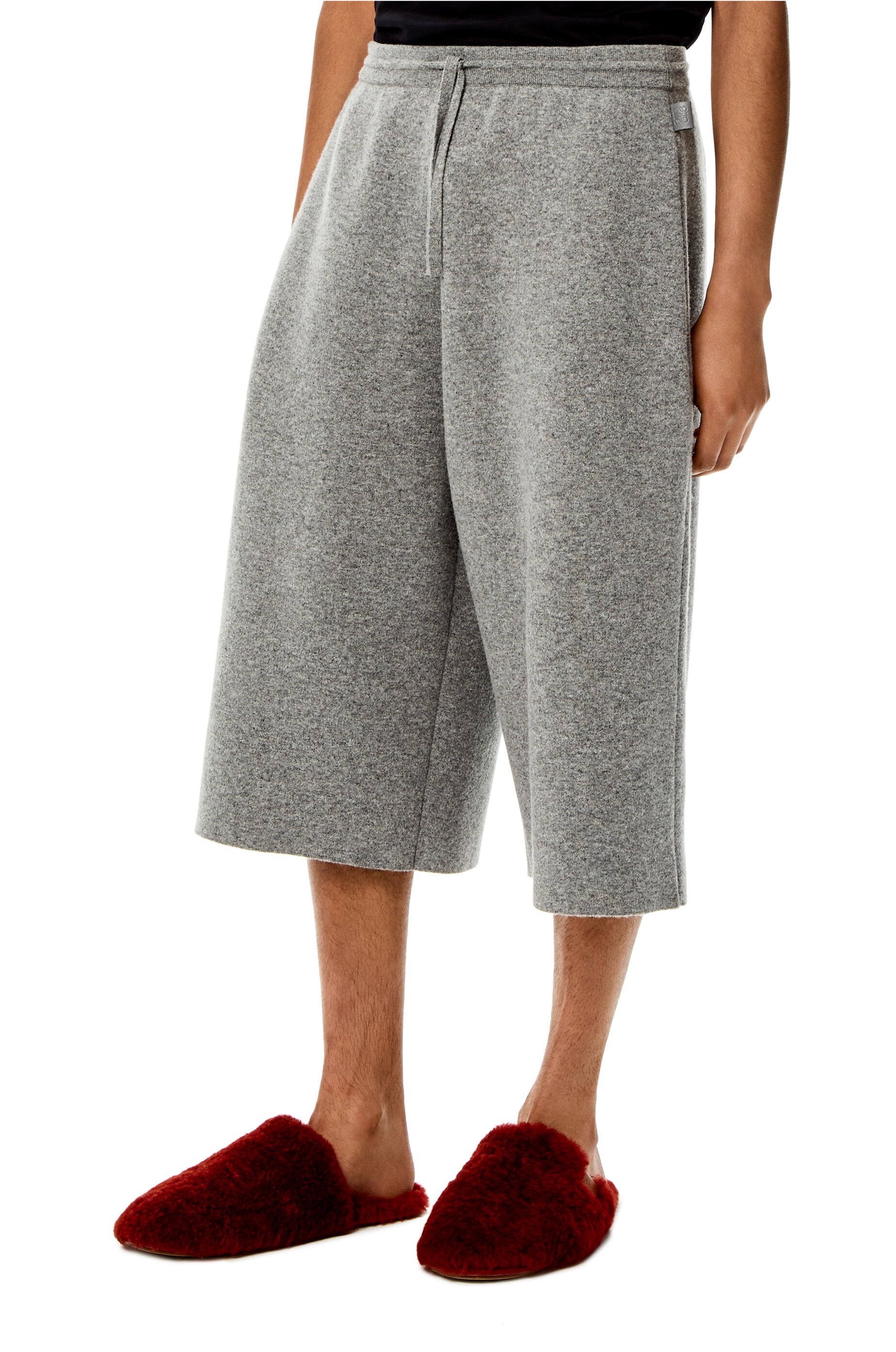 Knit shorts in wool and cashmere - 3