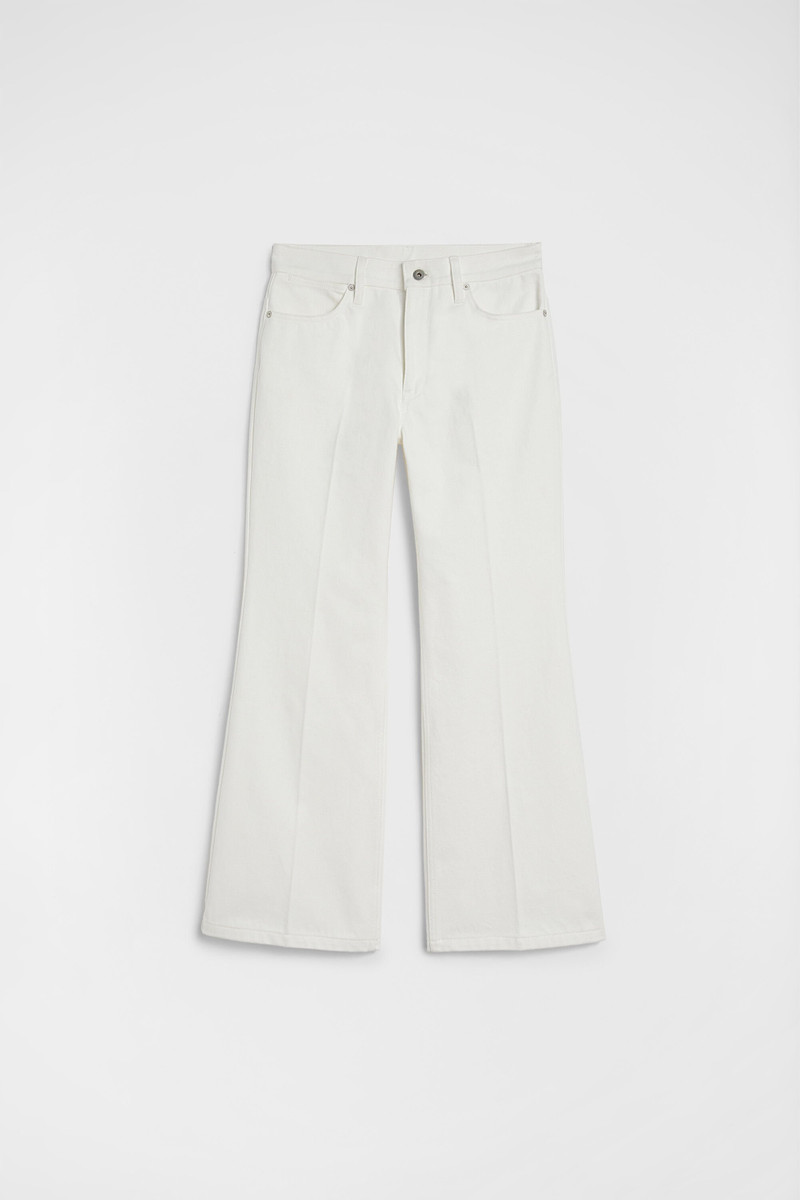 Flared Denim Trousers - 1