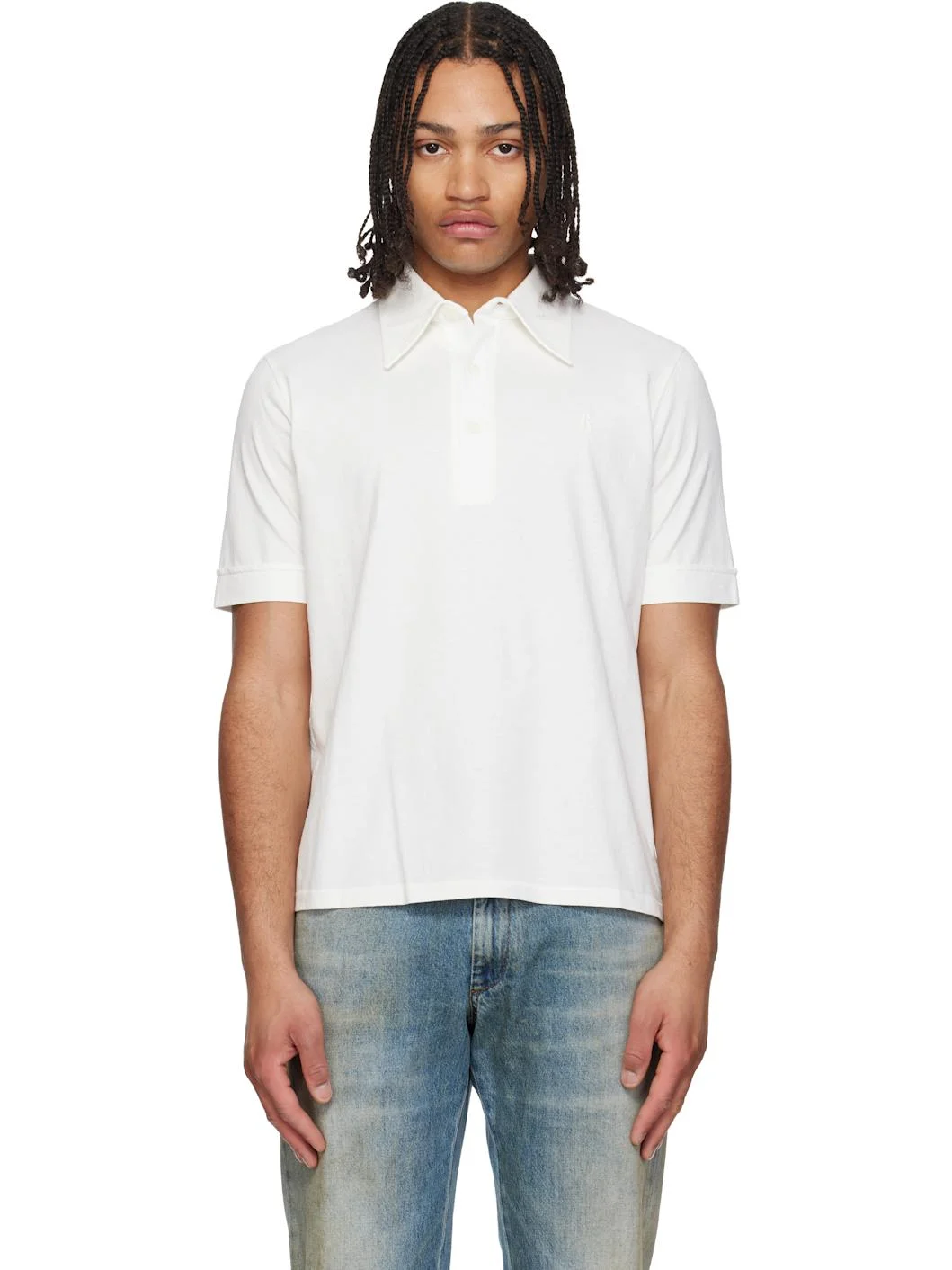 Off-White Embroidered-Logo Polo - 1