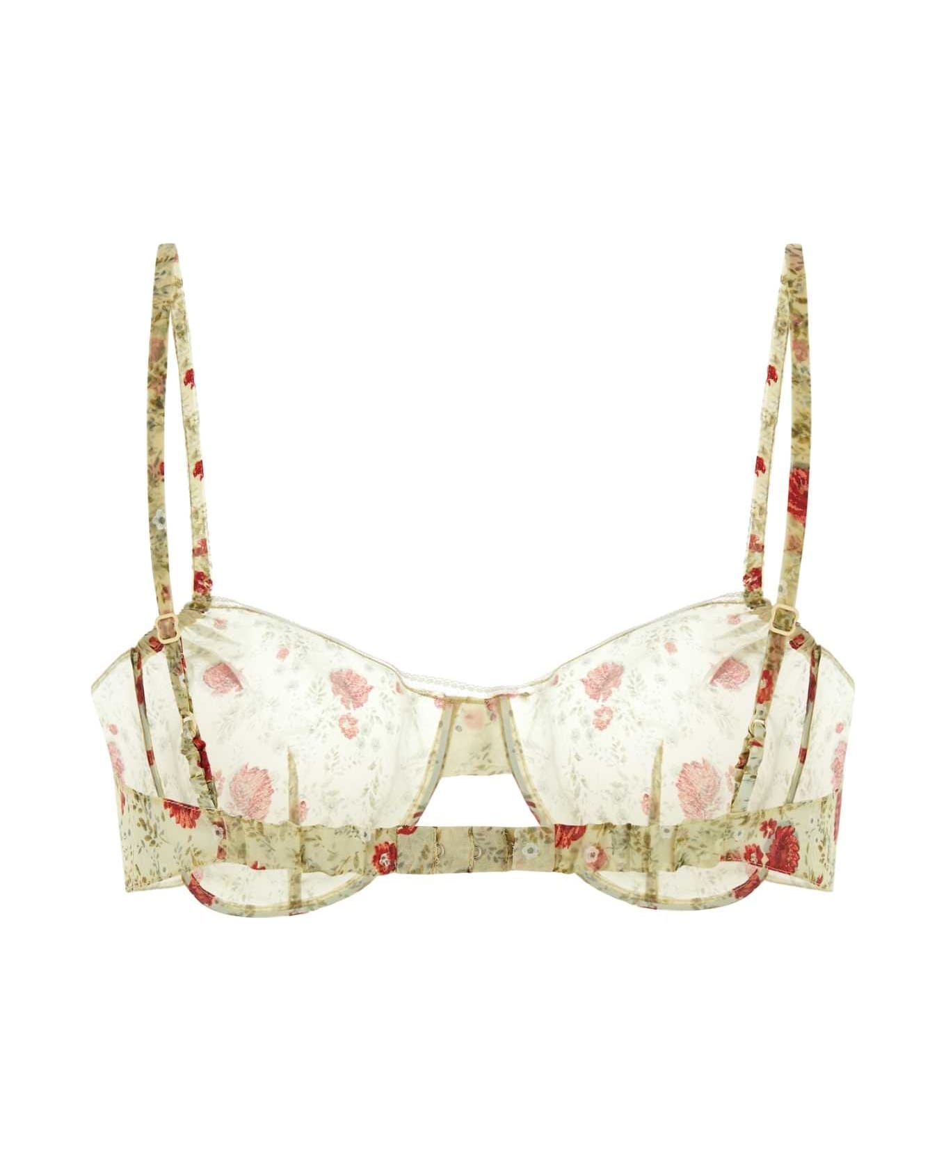 Printed Nylonette Crop-top - 2