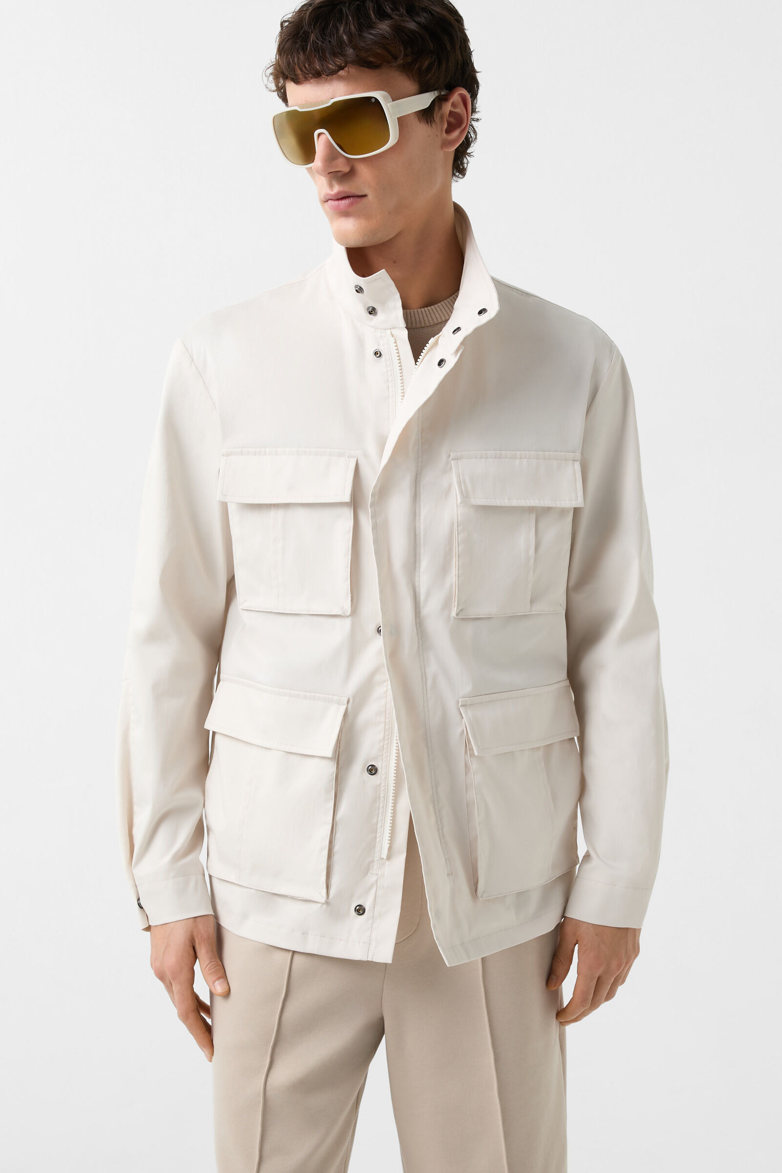 Fieldjacket Errol in Cream - 2