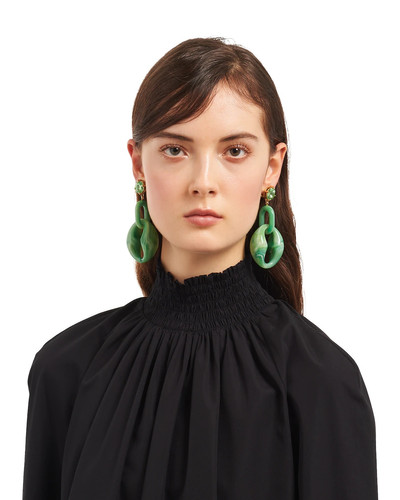 Prada Plexiglas earrings outlook