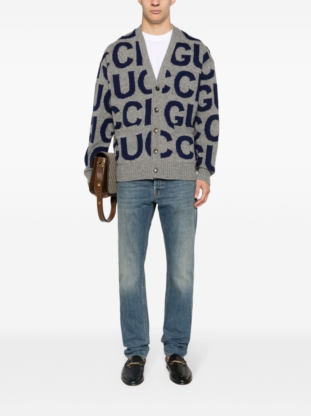 tapered-leg stonewashed jeans - 2