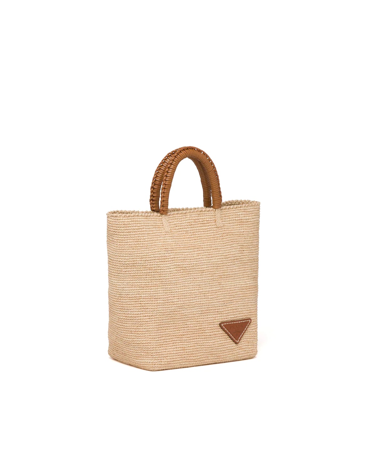 Raffia and Leather Tote - 3