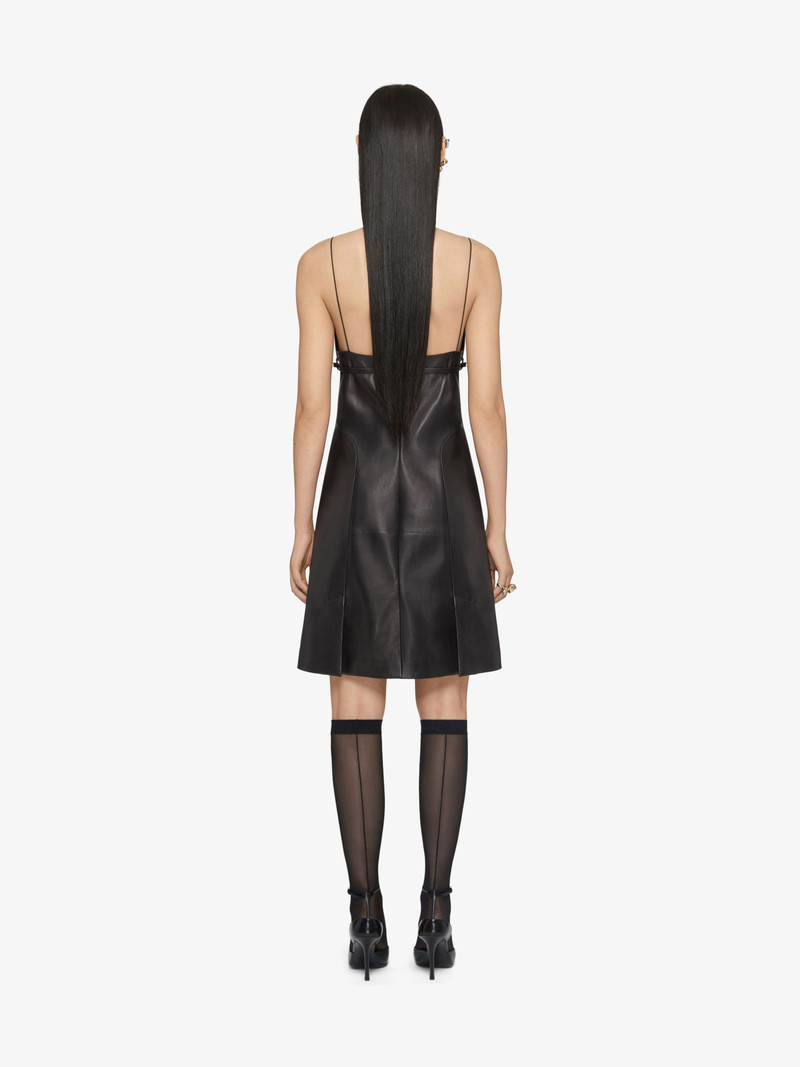 VOYOU STRAPS DRESS IN LEATHER 4