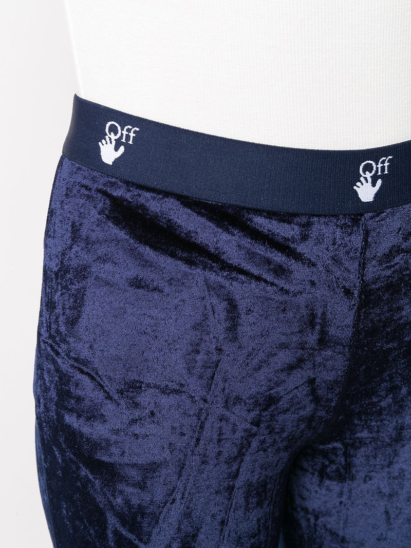 velour flared trousers 5
