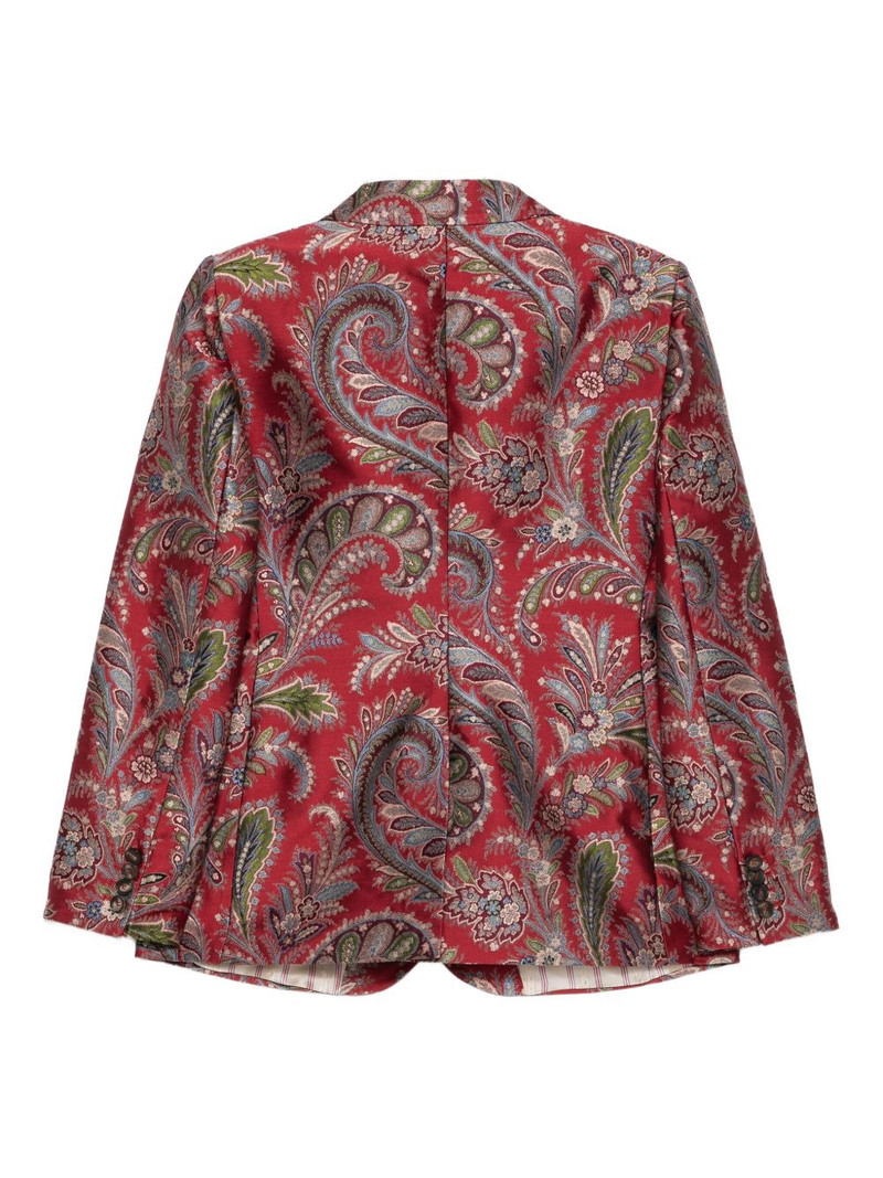 Etro paisley-pattern single-breasted blazer outlook