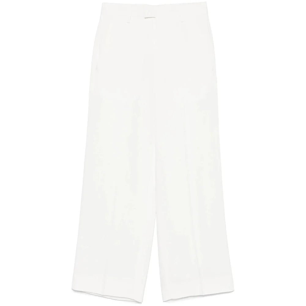 Ann Demeulemeester White Trousers - Straight Trousers Women - 1