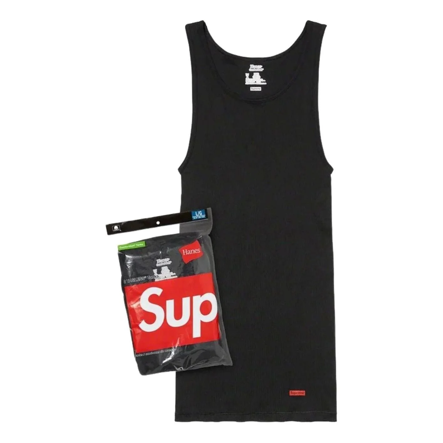 Supreme x Hanes SS26 Tagless Tank T-Shirts (3 Pack) 'Black' SUP-SS26-036-BLK - 1