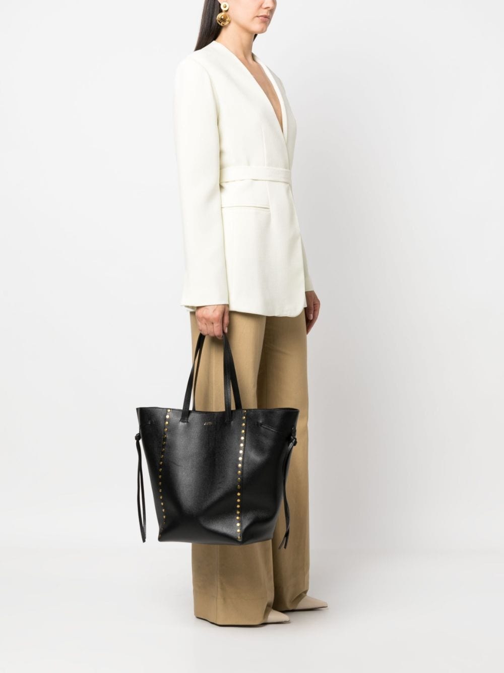 Isabel Marant Oskan Leather Tote Bag