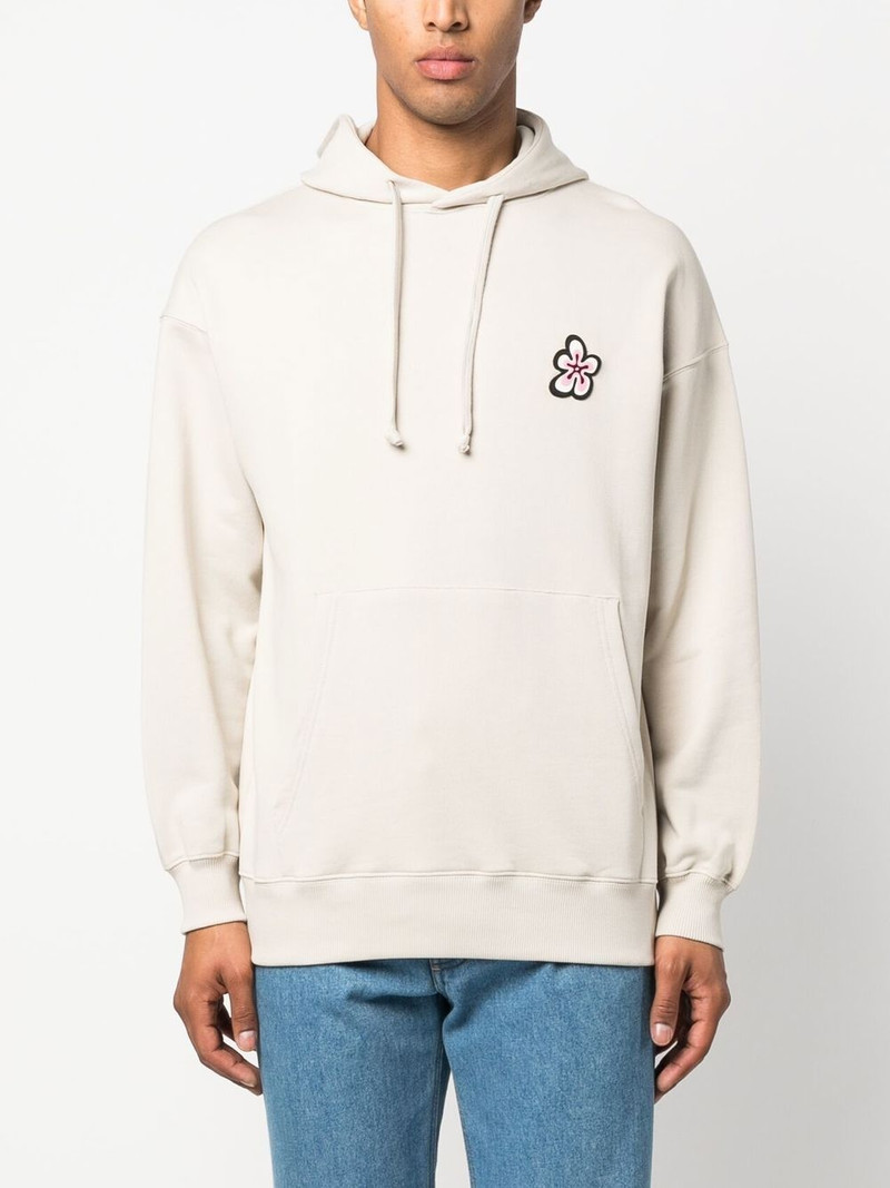 floral print cotton hoodie 4
