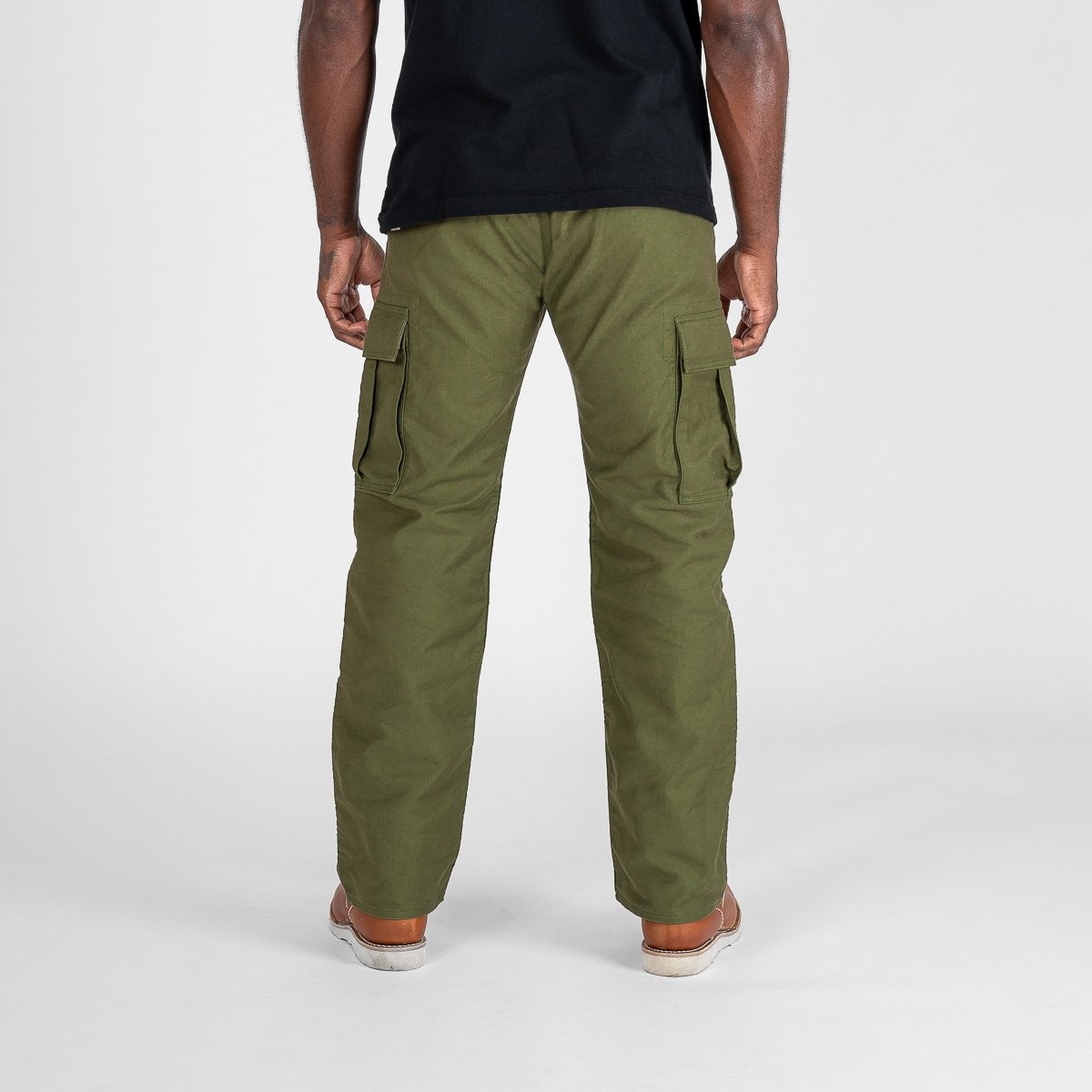 IH-738-GRN Whipcord Cargo Pants - Army Green - 3