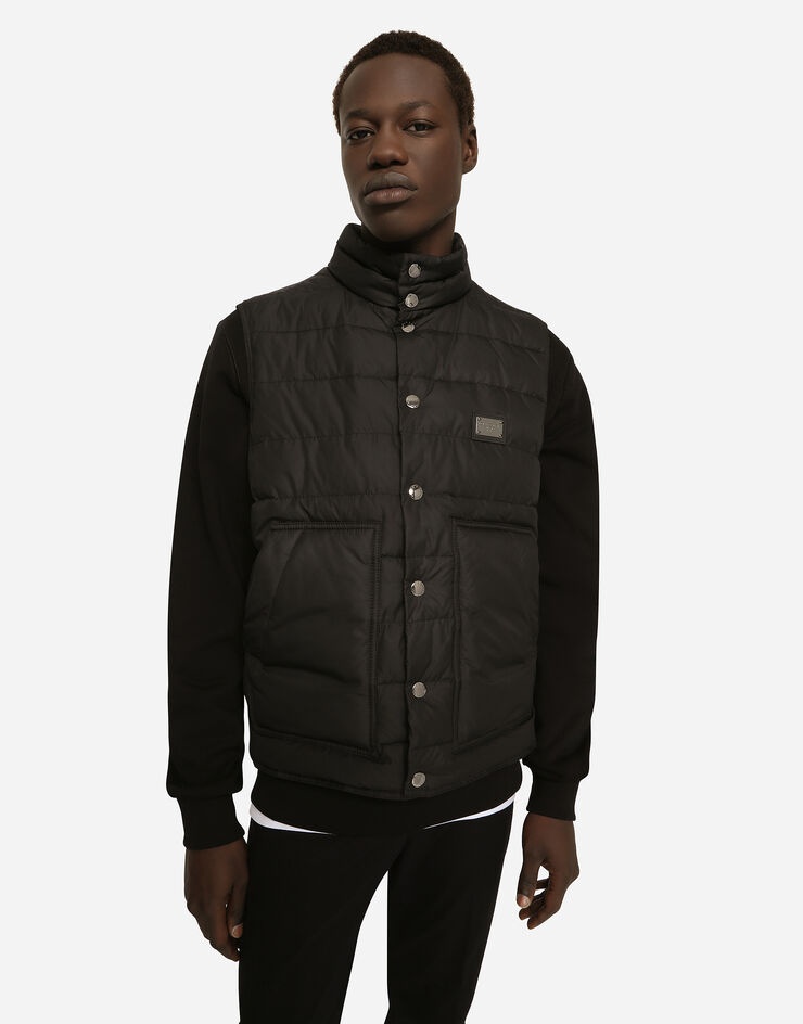 Nylon vest with branded tag - 4