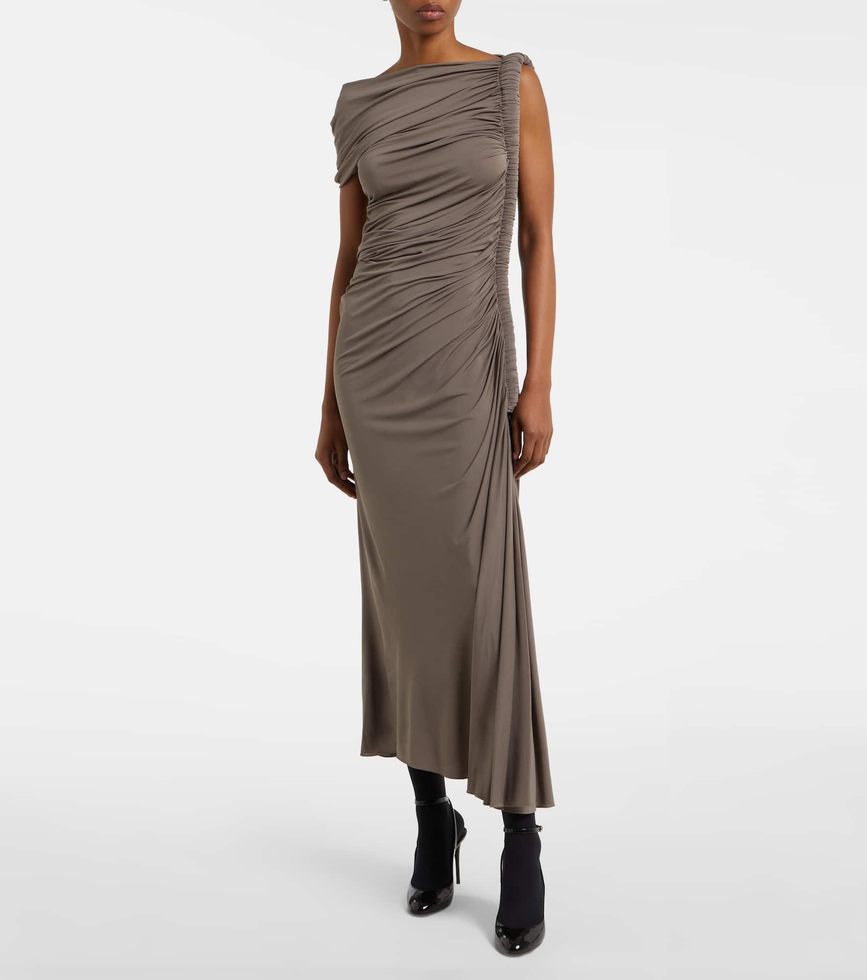 Asymmetric midi dress - 2