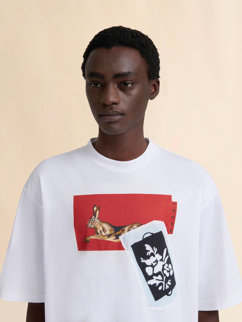 WHITE COTTON T-SHIRT 4