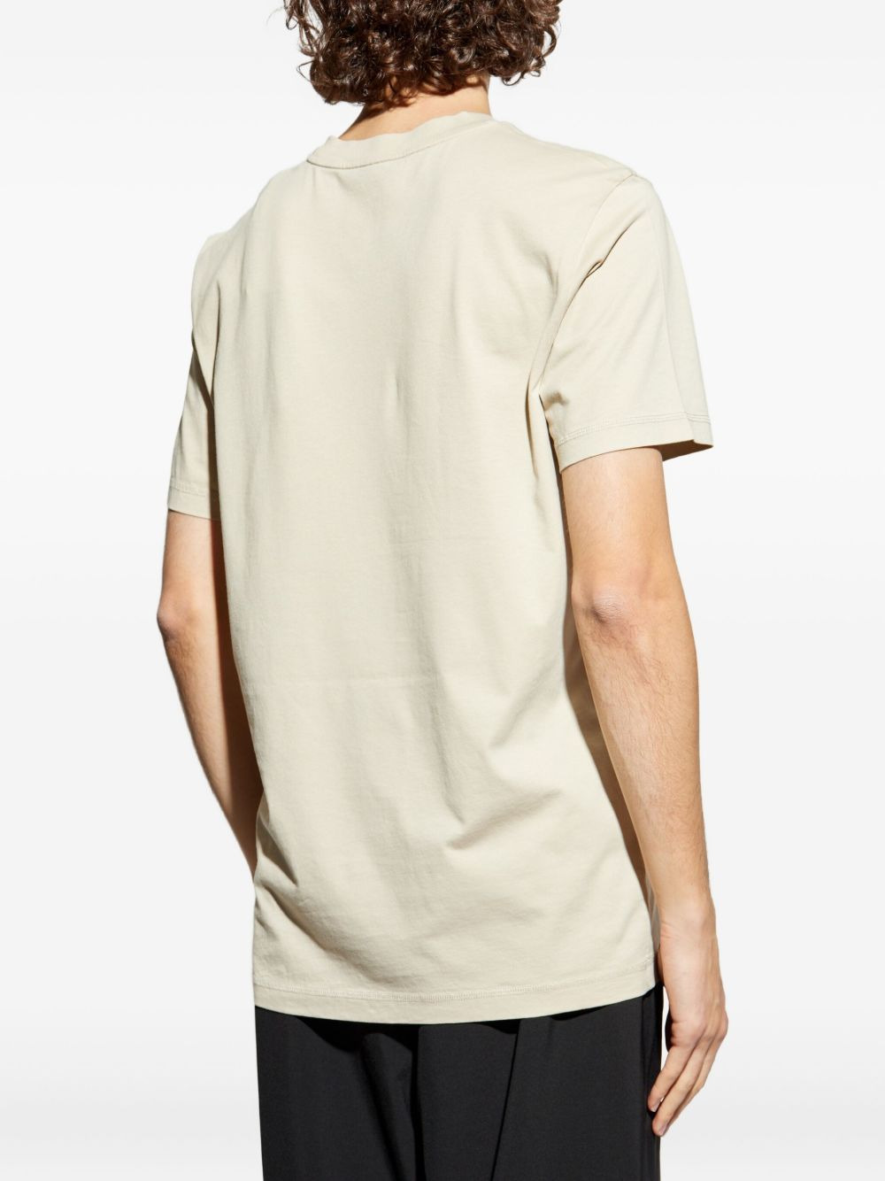 logo-patch cotton t-shirt - 4