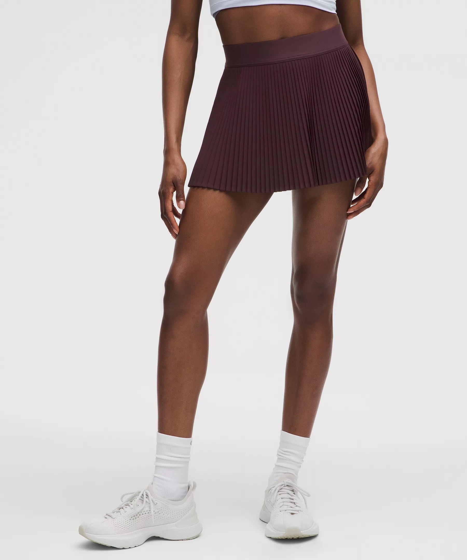 Varsity High-Rise Pleated Tennis Skirt - 1