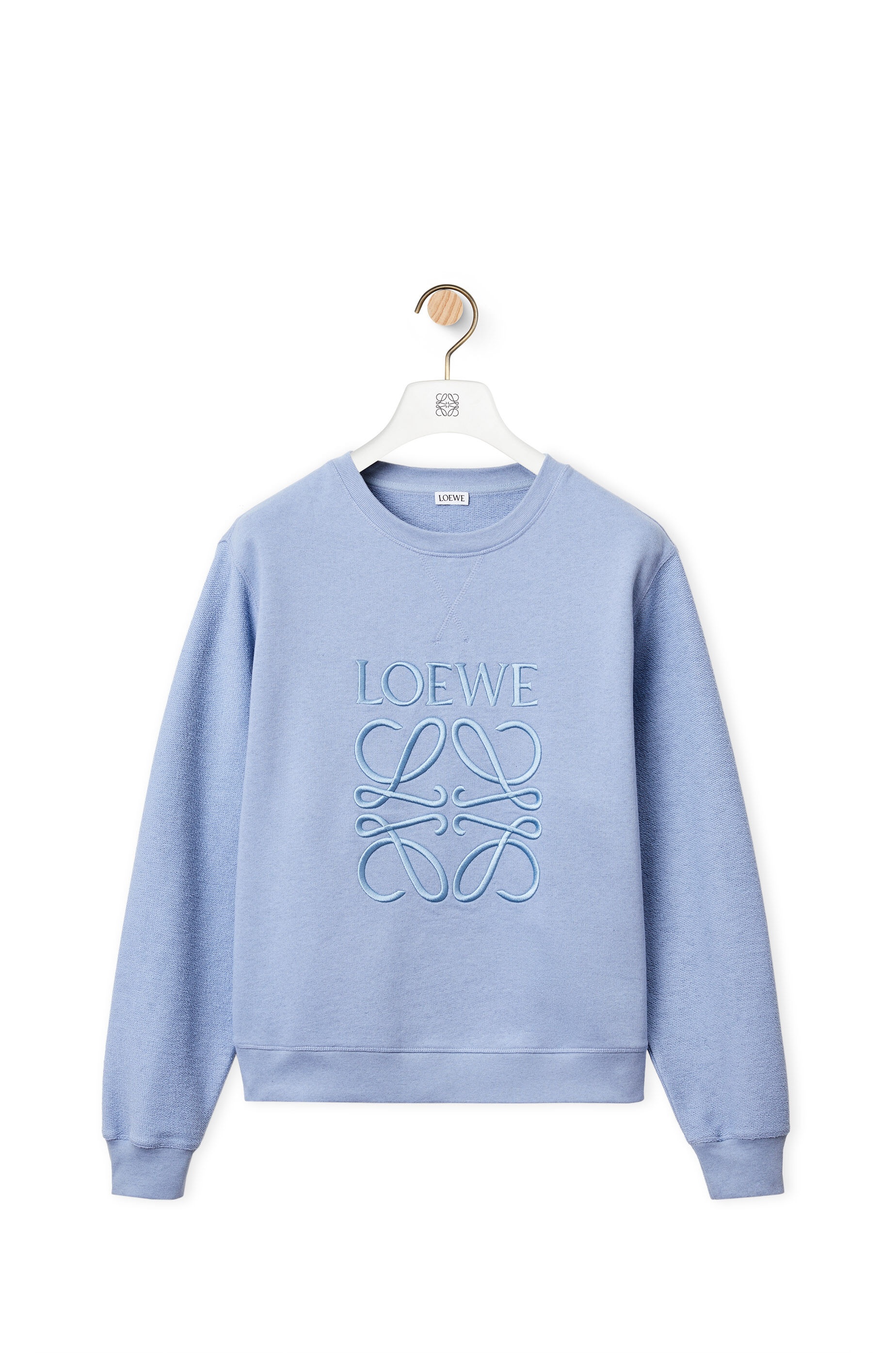 LOEWE anagram embroidered sweatshirt in cotton - 1