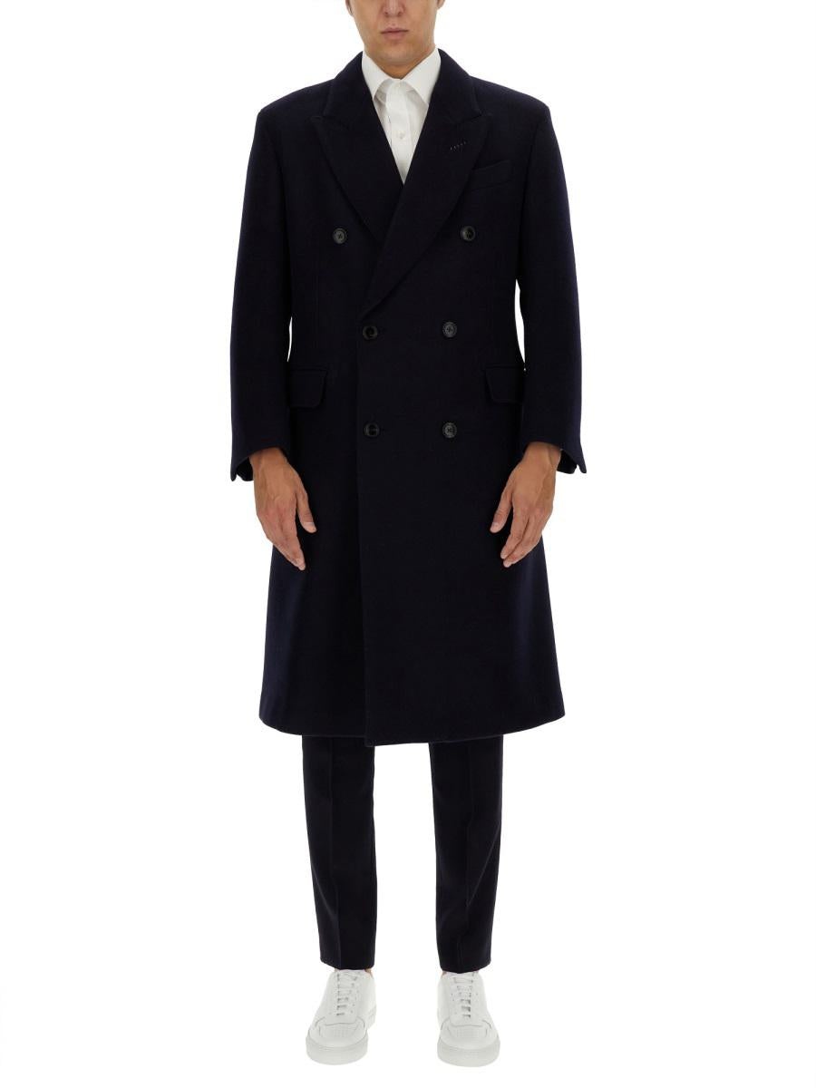 TOM FORD Tom Ford Double-Breasted Coat | baltini | REVERSIBLE