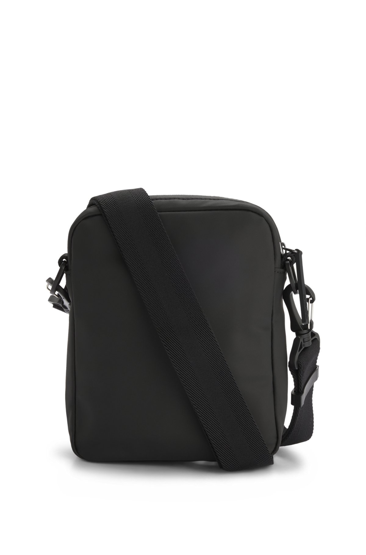 FAUX-LEATHER REPORTER BAG WITH TONAL LOGO - 2