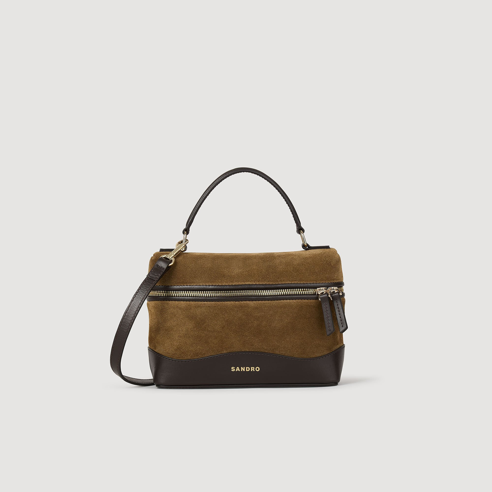 TANGOLINO LEATHER AND SUEDE VANITY BAG - 5